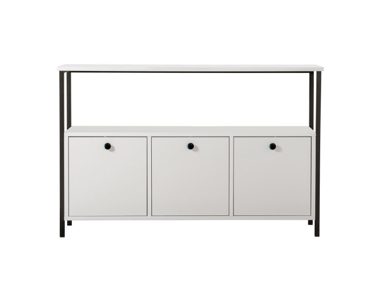 Houten dressoir "Solace" - 120 x 30 x 77 cm - Wit