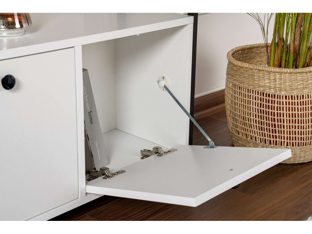 Houten dressoir "Solace" - 120 x 30 x 77 cm - Wit