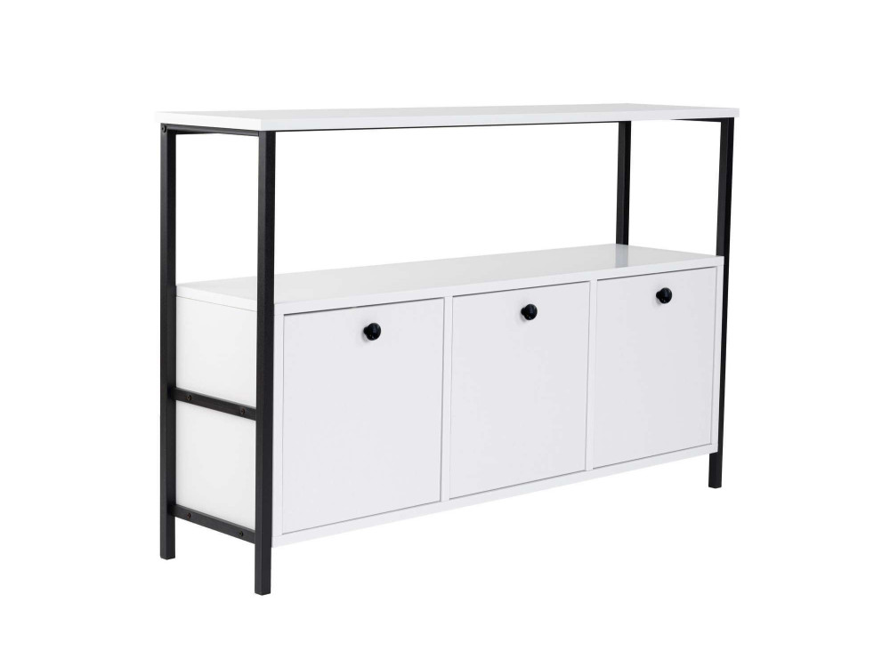 Houten dressoir "Solace" - 120 x 30 x 77 cm - Wit