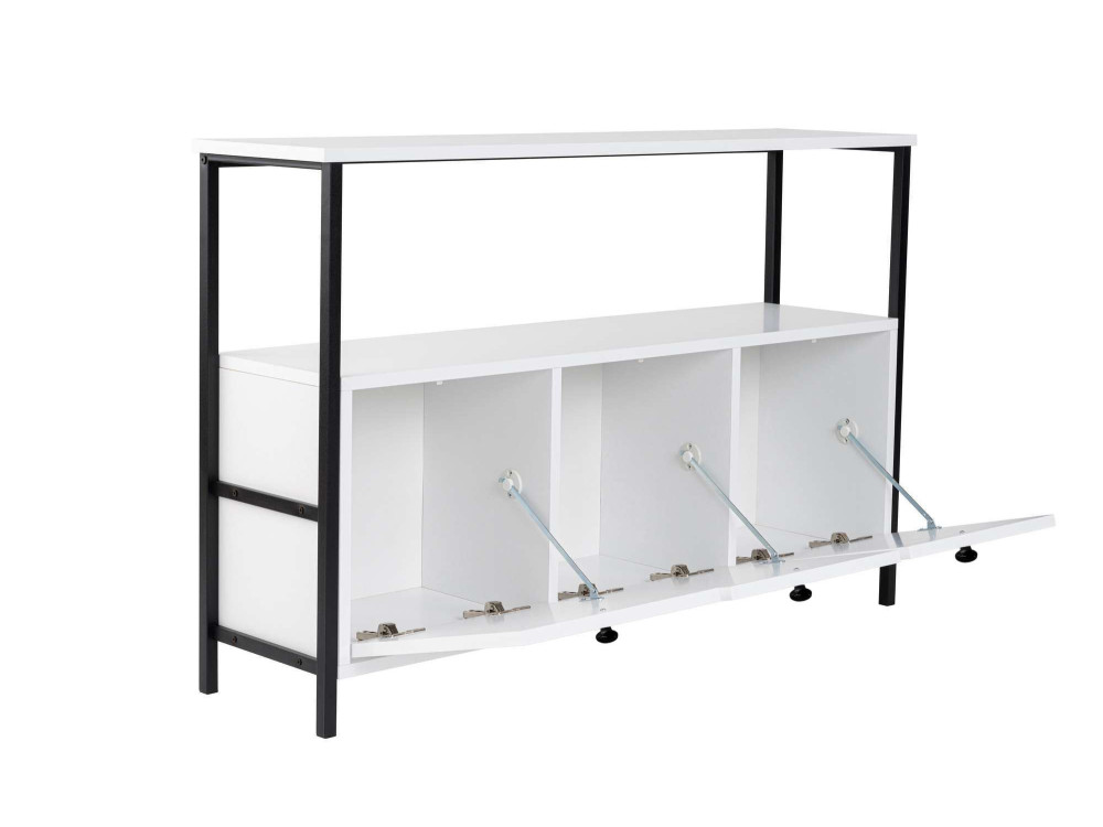 Houten dressoir "Solace" - 120 x 30 x 77 cm - Wit