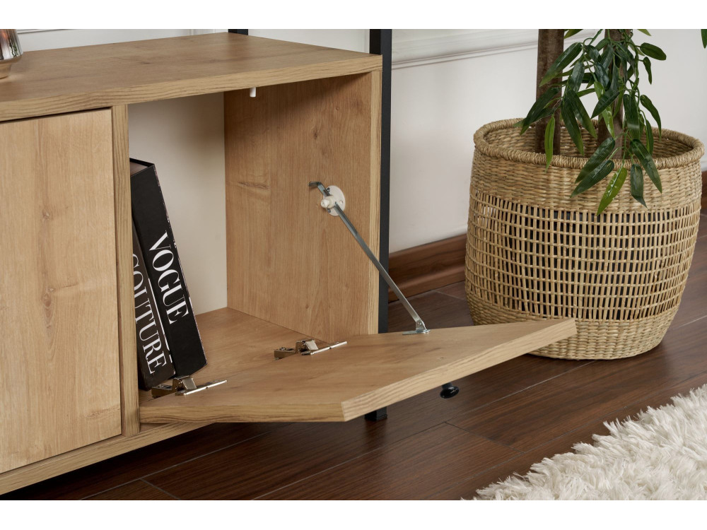 Houten dressoir "Solace" - 120 x 30 x 77 cm - Beige