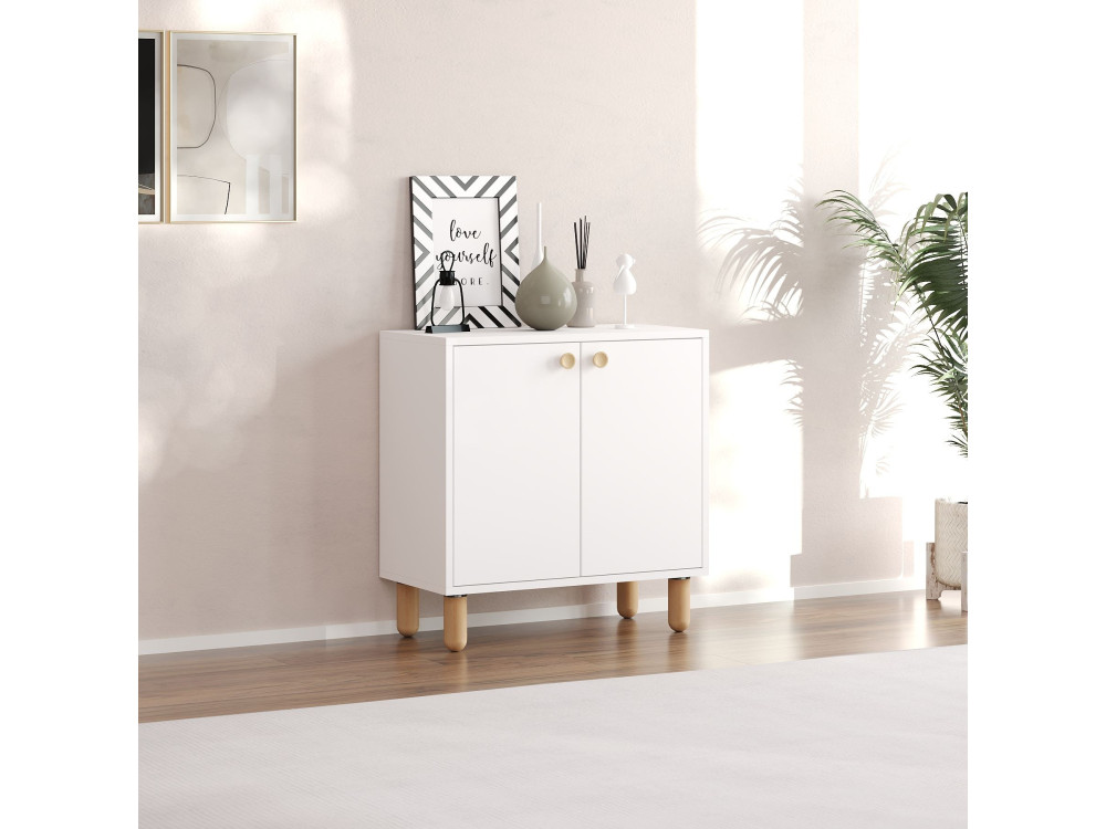 Houten dressoir "Lina" - 72 x 36 x 73 cm - Wit
