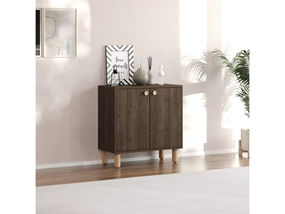 Houten dressoir "Lina" - 72 x 36 x 73 cm - Bruin