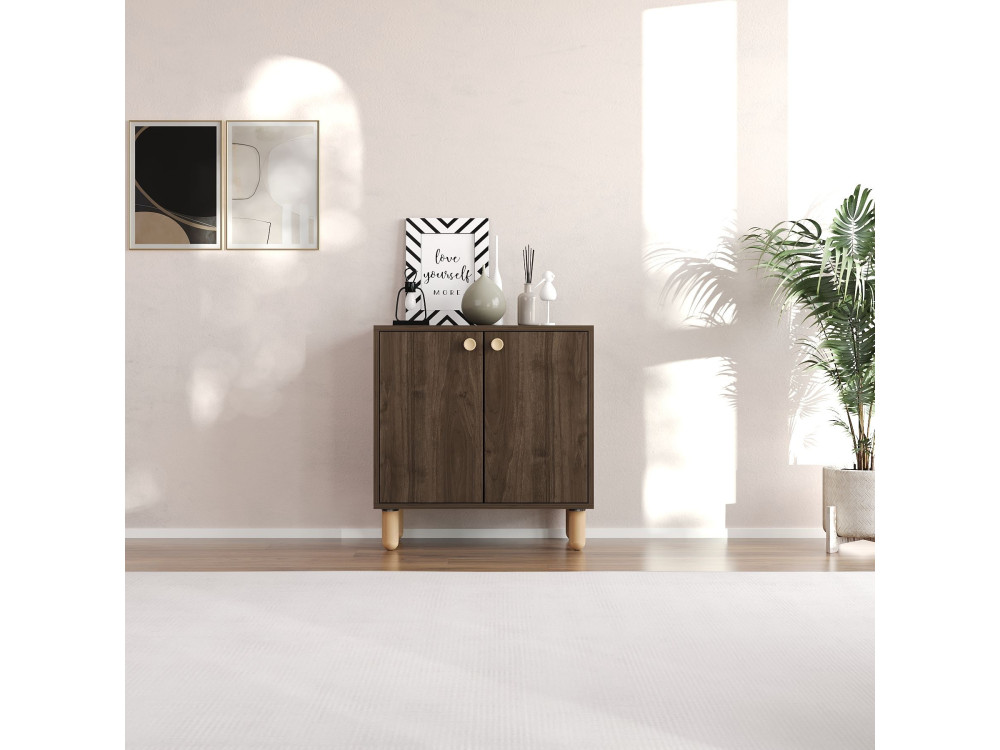 Houten dressoir "Lina" - 72 x 36 x 73 cm - Bruin