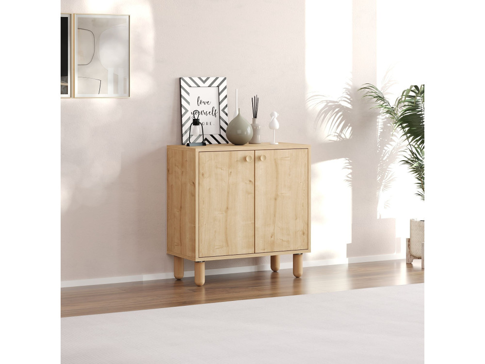Houten dressoir "Lina" - 72 x 36 x 73 cm - Beige