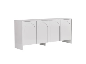 Houten dressoir "Arlen" - 180 x 45 x 80 cm - Wit