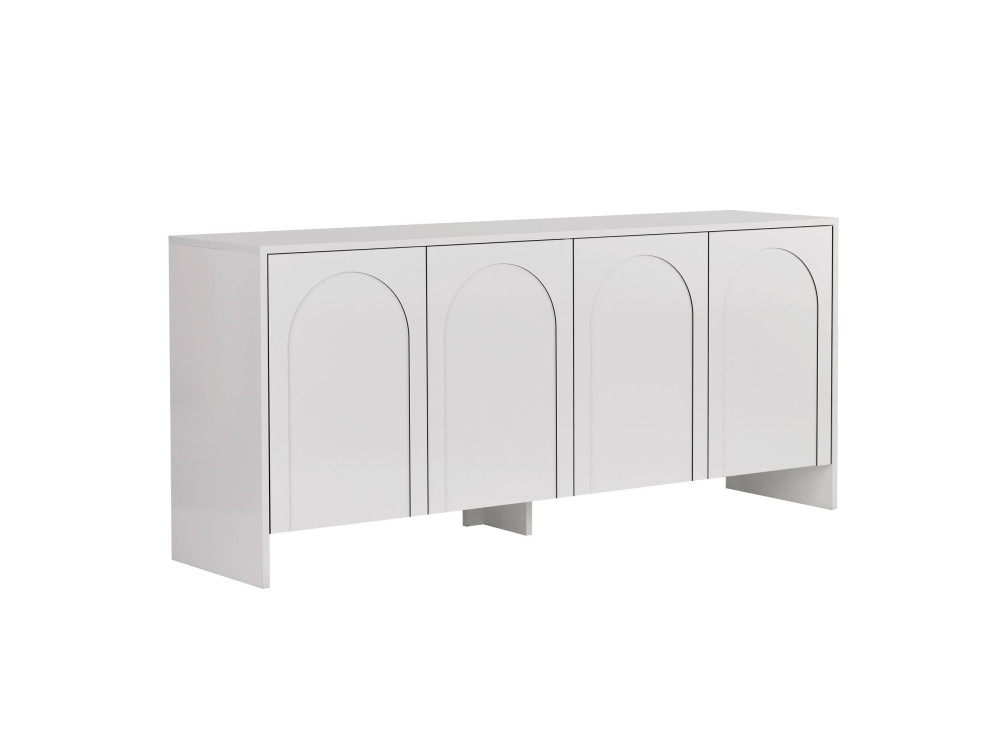 Houten dressoir "Arlen" - 180 x 45 x 80 cm - Wit