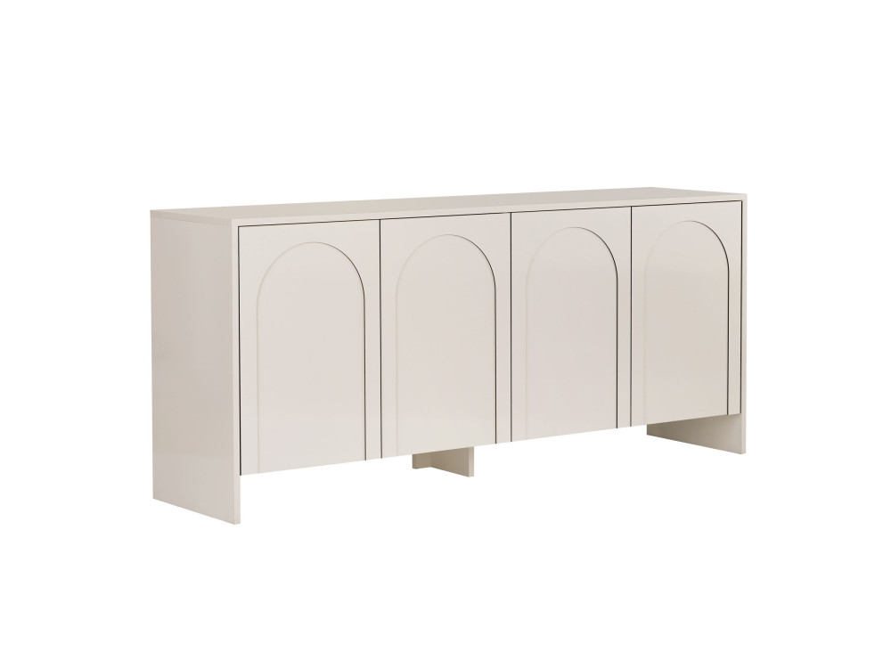 Houten dressoir "Arlen" - 180 x 45 x 80 cm - Crème