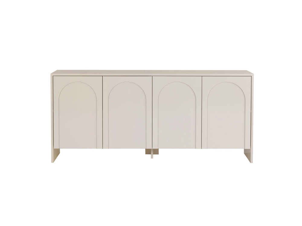 Houten dressoir "Arlen" - 180 x 45 x 80 cm - Crème