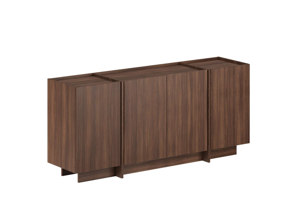 Houten dressoir "Dorma" - 180 x 45 x 80 cm - Notelaar Milano