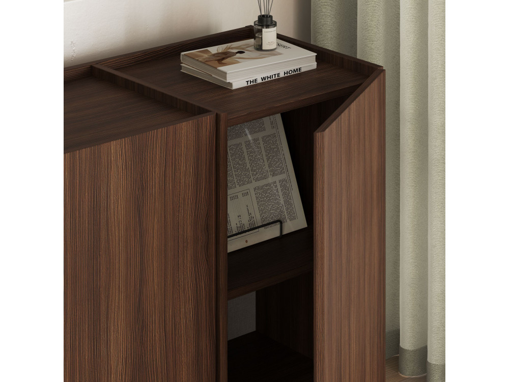 Houten dressoir "Dorma" - 180 x 45 x 80 cm - Notelaar Milano
