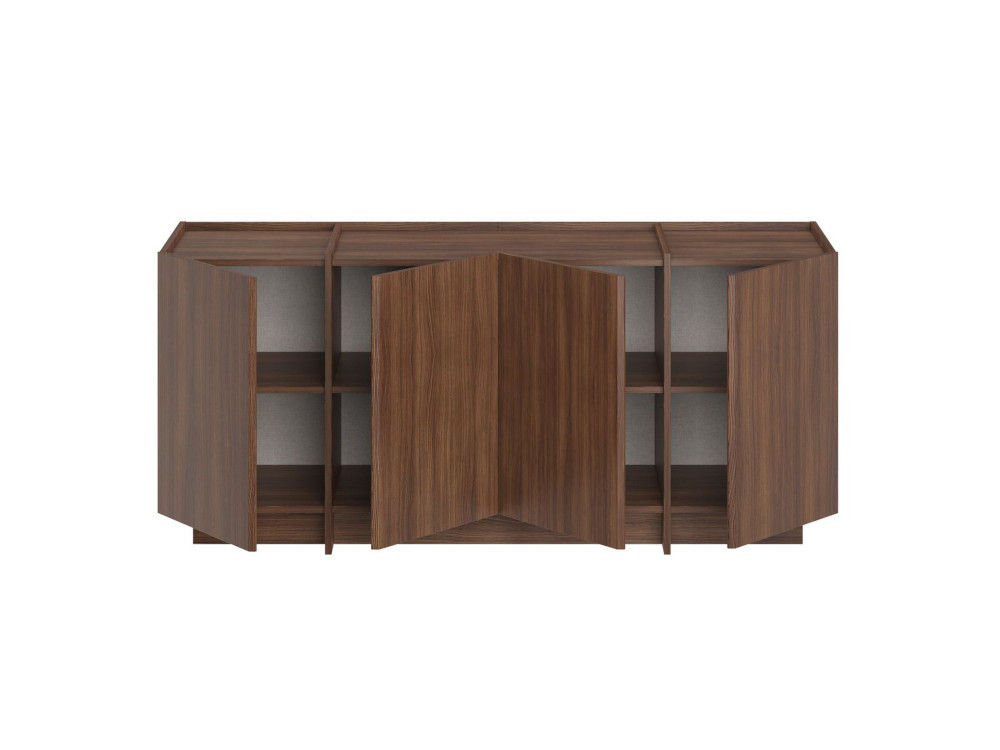 Houten dressoir "Dorma" - 180 x 45 x 80 cm - Notelaar Milano