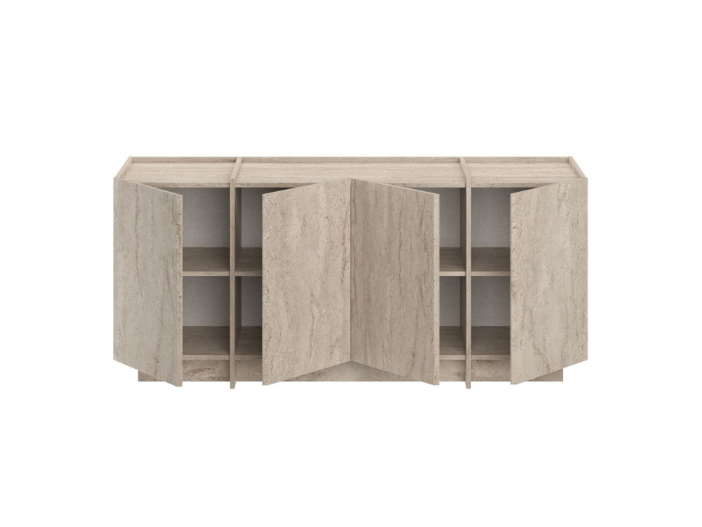 Houten dressoir "Dorma" - 180 x 45 x 80 cm - Travertin