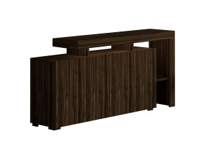 Houten dressoir "Beliz" - 170 x 35 x 80 cm - Notelaar