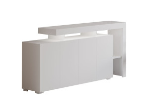 Houten dressoir "Beliz" - 170 x 35 x 80 cm - Wit