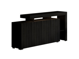 Houten dressoir "Beliz" - 170 x 35 x 80 cm - Zwart hout