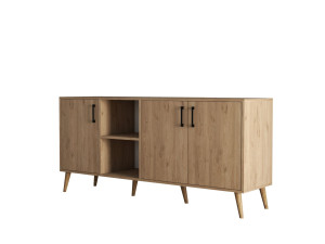 Houten buffetkast "Exxen" - 180 x 45 x 80 cm - Bruin