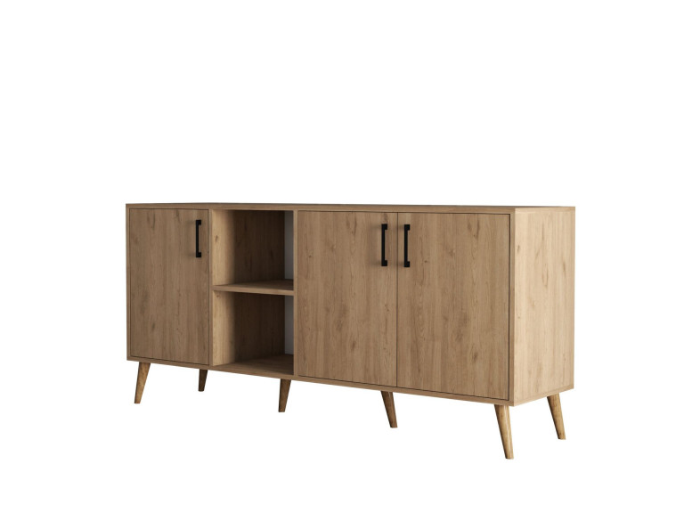 Houten buffetkast "Exxen" - 180 x 45 x 80 cm - Bruin