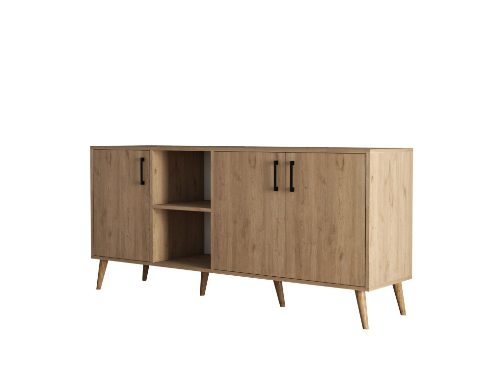 Houten buffetkast "Exxen" - 180 x 45 x 80 cm - Bruin