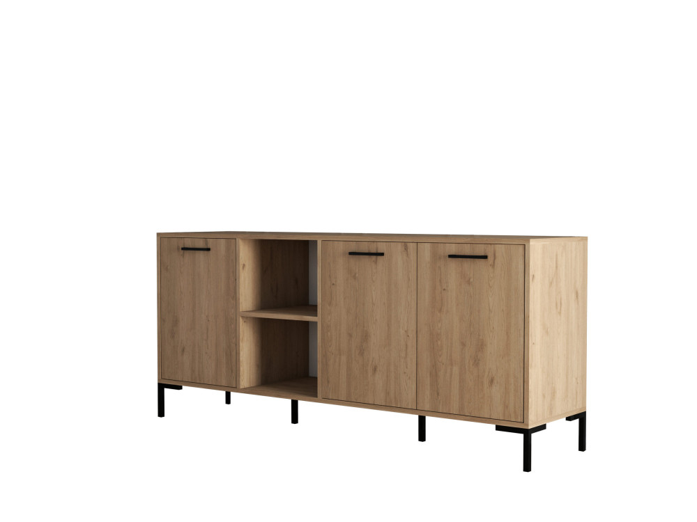 Houten dressoir "Aurora" - 180 x 45 x 80 cm - Bruin