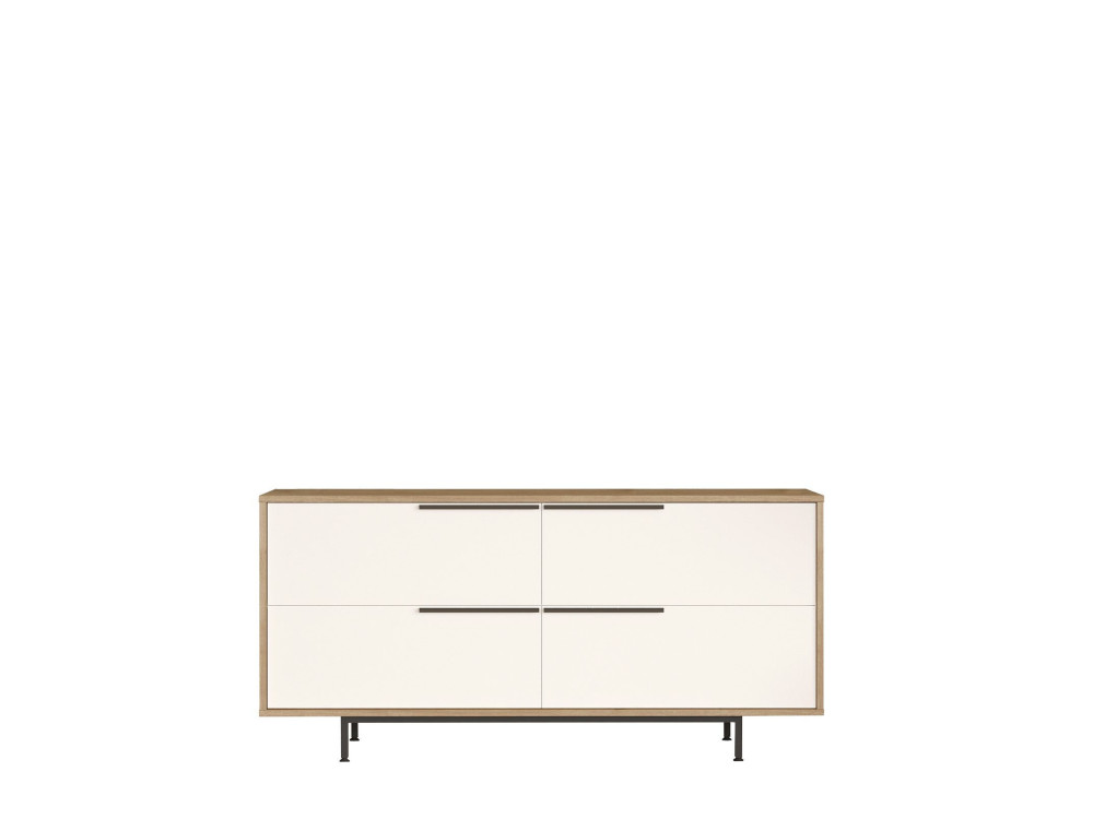 Houten dressoir ON3-SW - 160 x 44 x 74 cm - Wit