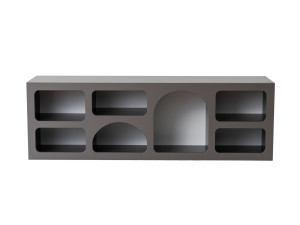Houten dressoir "Ferlis" - 160 x 40 x 51 cm - Antracietgrijs