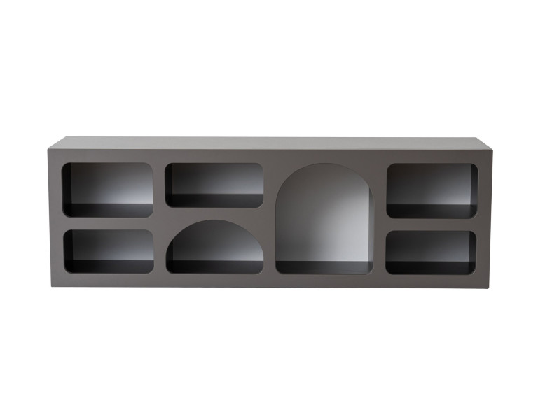 Houten dressoir "Ferlis" - 160 x 40 x 51 cm - Antracietgrijs