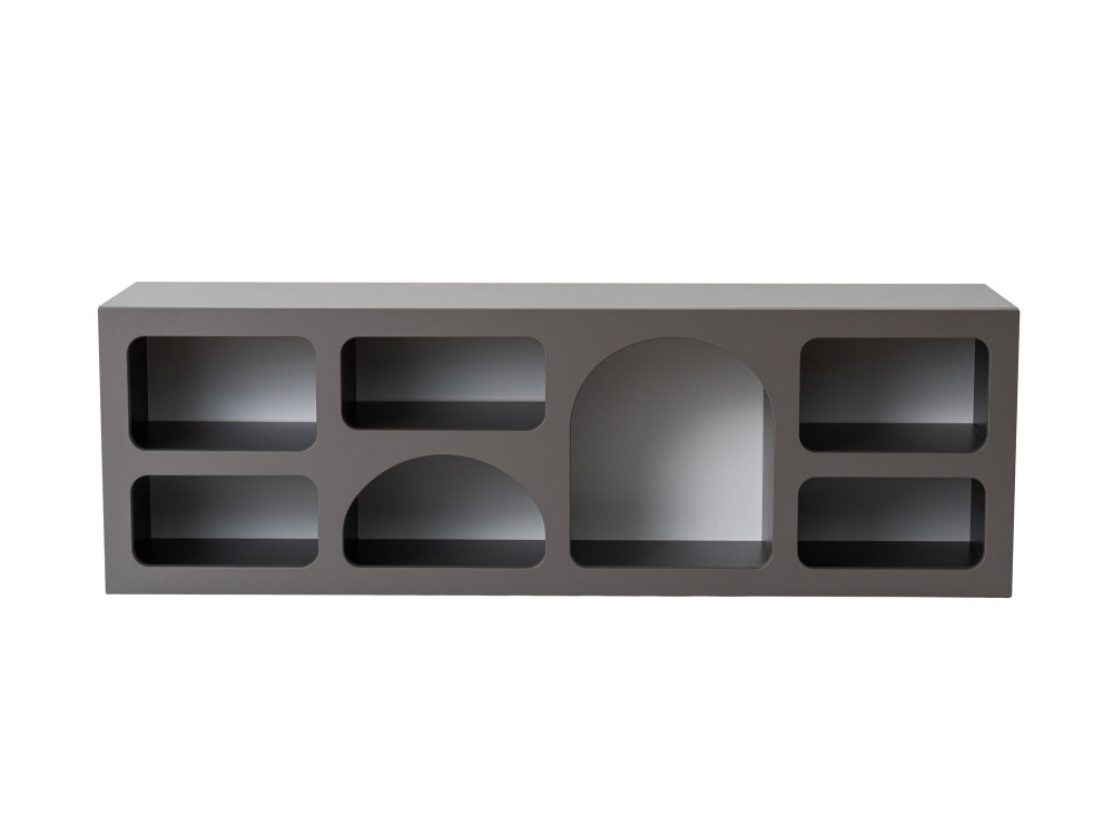 Houten dressoir "Ferlis" - 160 x 40 x 51 cm - Antracietgrijs