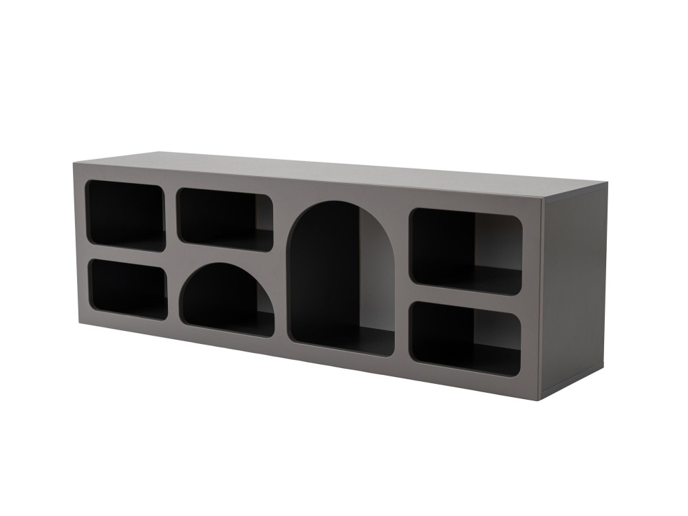 Houten dressoir "Ferlis" - 160 x 40 x 51 cm - Antracietgrijs