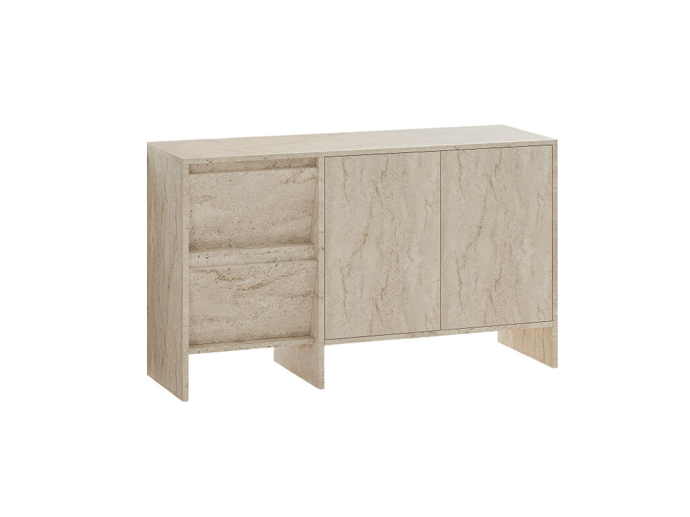 Houten dressoir Laris 130" - 130 x 44 x 82 cm - Travertin