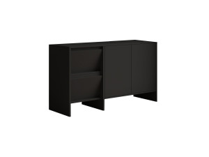 Houten dressoir Laris 130" - 130 x 44 x 82 cm - Zwart