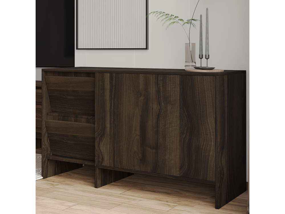 Houten dressoir Laris 130" - 130 x 44 x 82 cm - Bruin