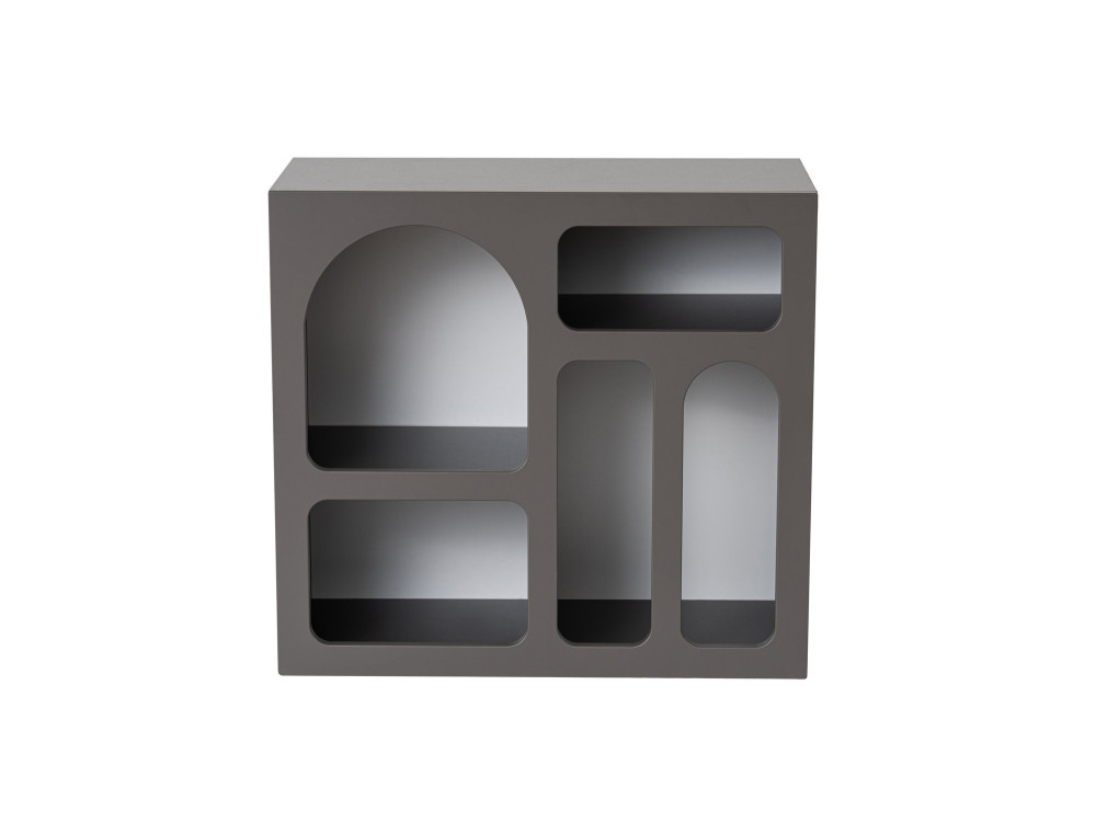 Houten dressoir "Lessa" - 80 x 37 x 74 cm - Antracietgrijs
