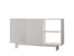 Houten buffetkast "Ravello" - 140 x 35 x 80 cm - Wit
