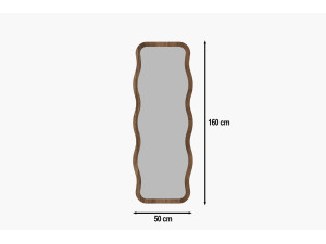 Houten spiegel "Aror" - 50 x 160 cm - Bruin