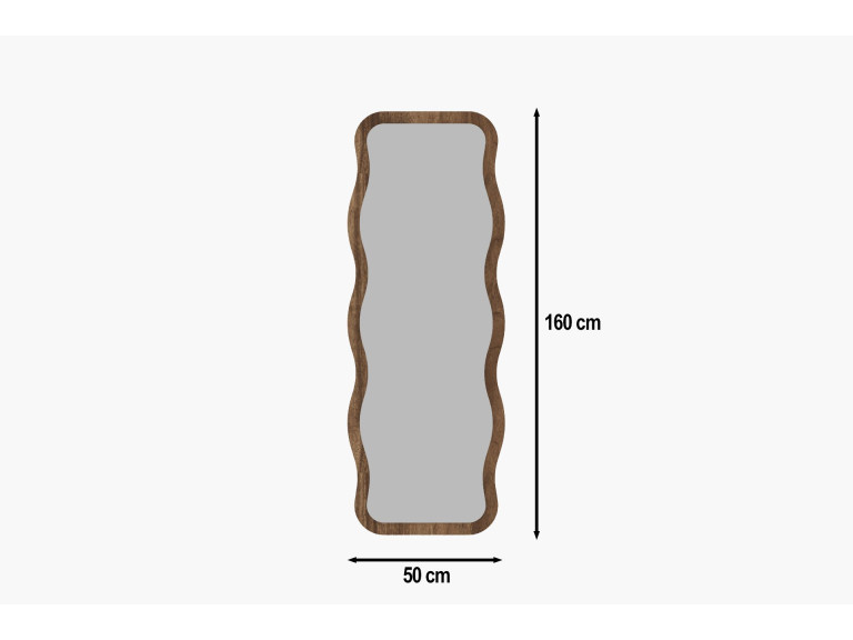 Houten spiegel "Aror" - 50 x 160 cm - Bruin