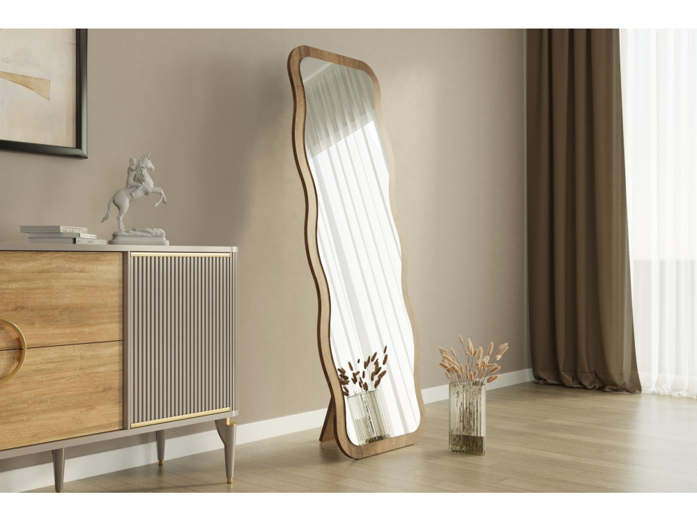 Houten spiegel "Aror" - 50 x 160 cm - Bruin