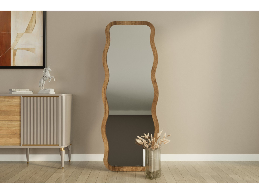 Houten spiegel "Aror" - 50 x 160 cm - Bruin