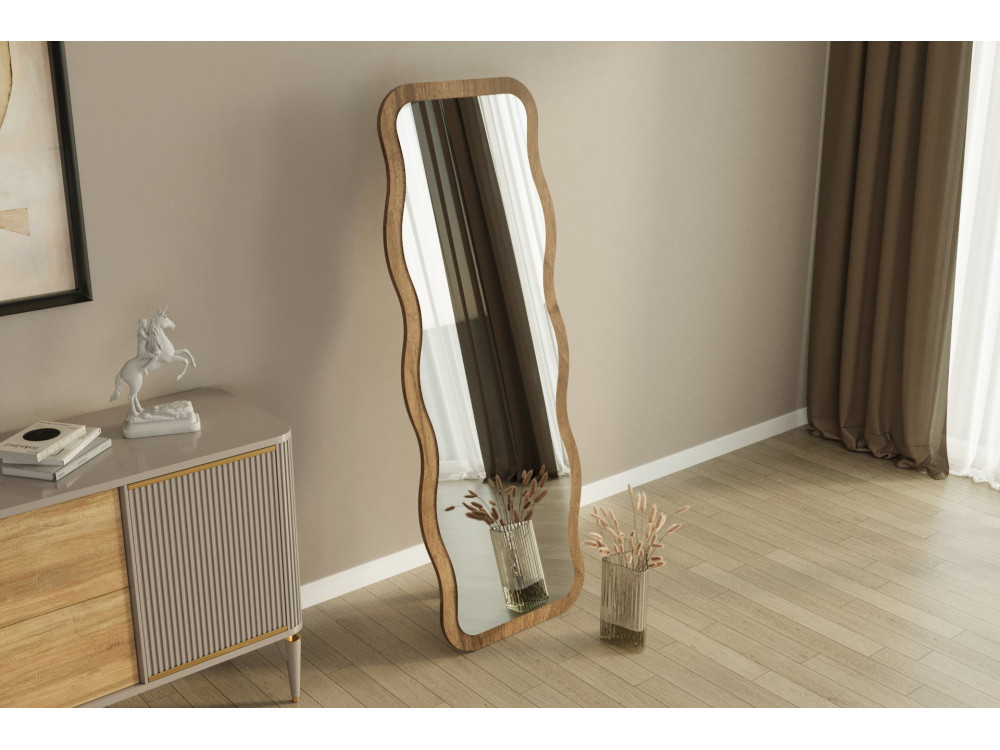 Houten spiegel "Aror" - 50 x 160 cm - Bruin