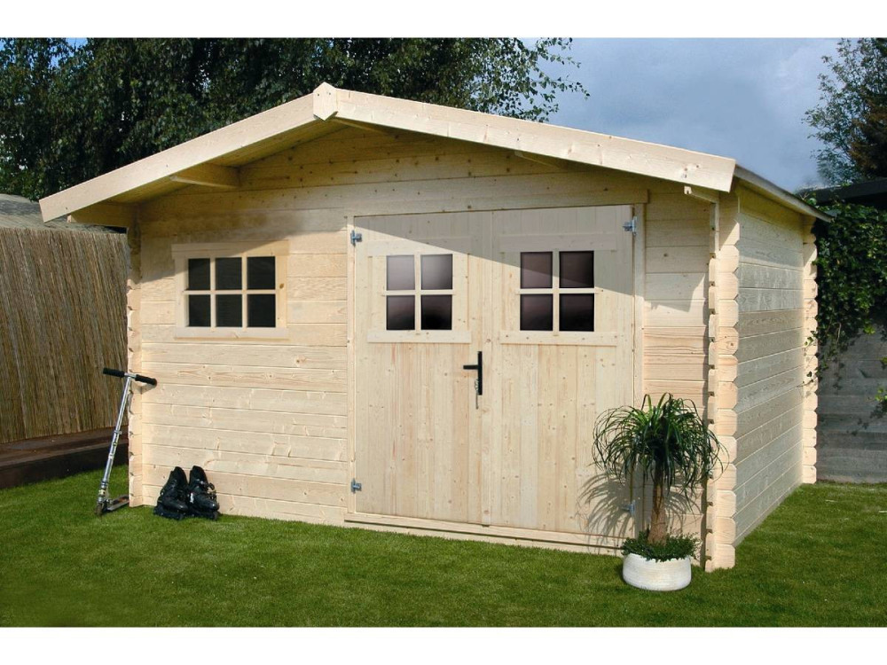 Houten tuinhuisje - 19.72 m² - 4.64 x 4.25 x 2.32 m - 28 mm