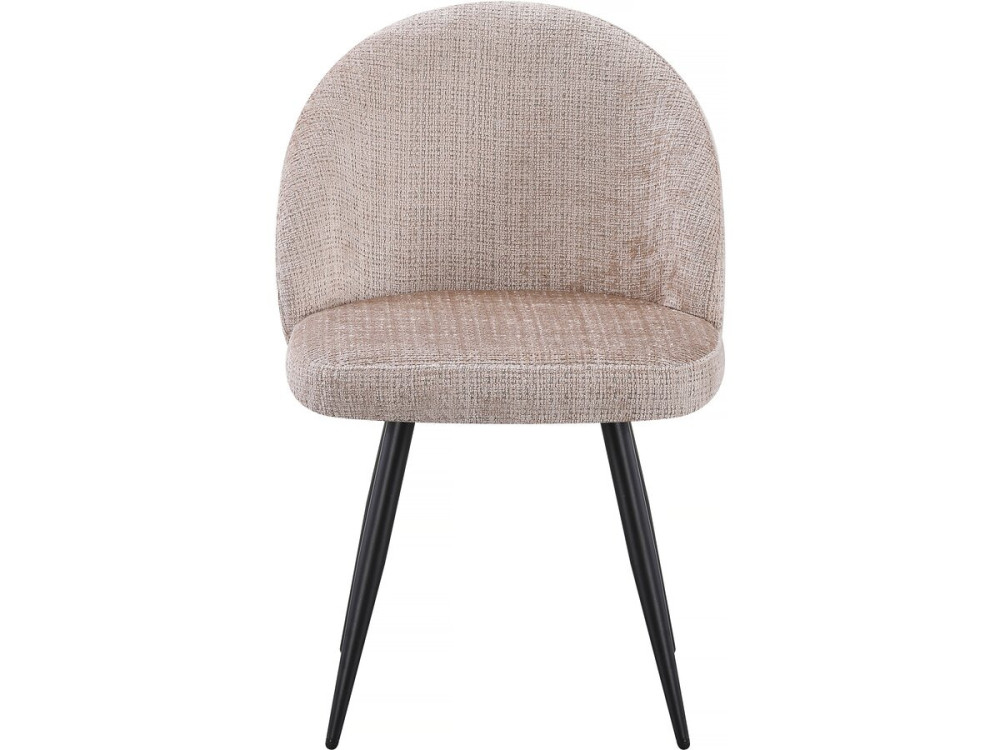 Set van 2 stoffen stoelen "Samuel" - 53 x 51 x 82 cm - Beige