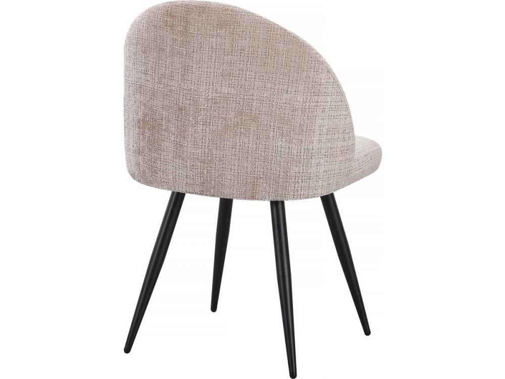 Set van 2 stoffen stoelen "Samuel" - 53 x 51 x 82 cm - Beige