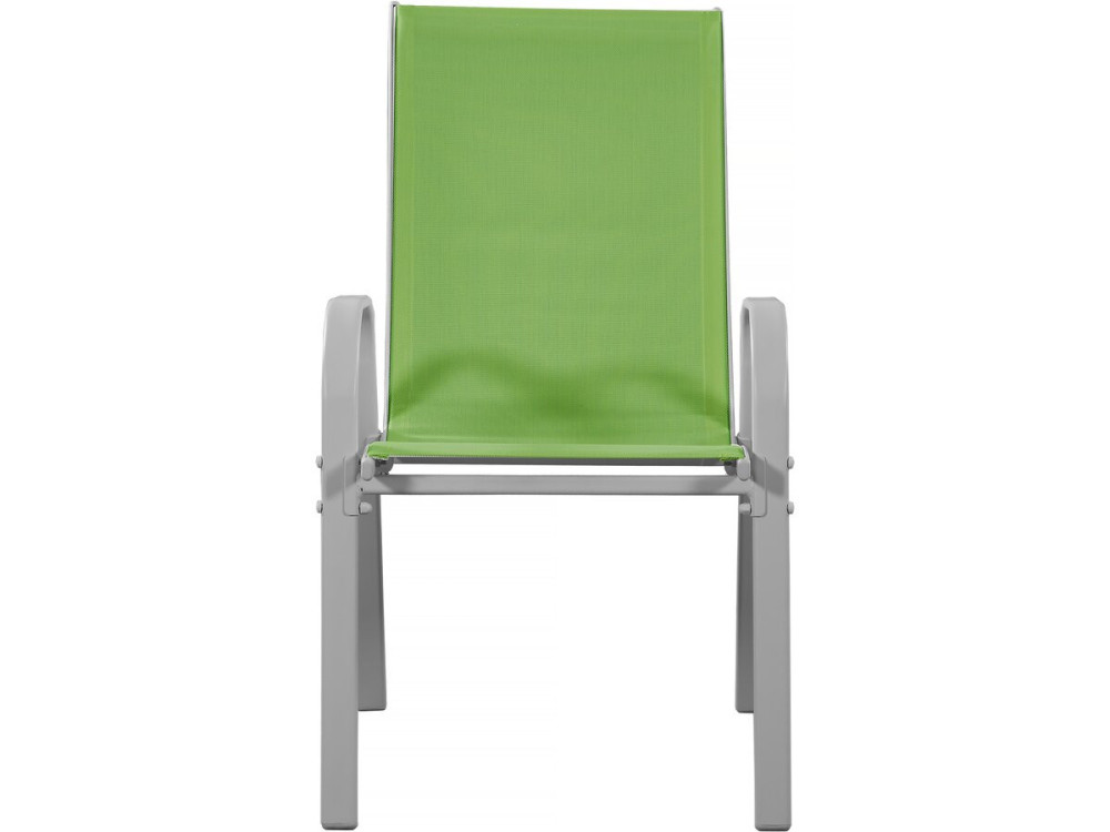 Tuinstoel "Cordoba" stoel fauteuil outdoor textileen - Phoenix - Groen - Set 2 stuks