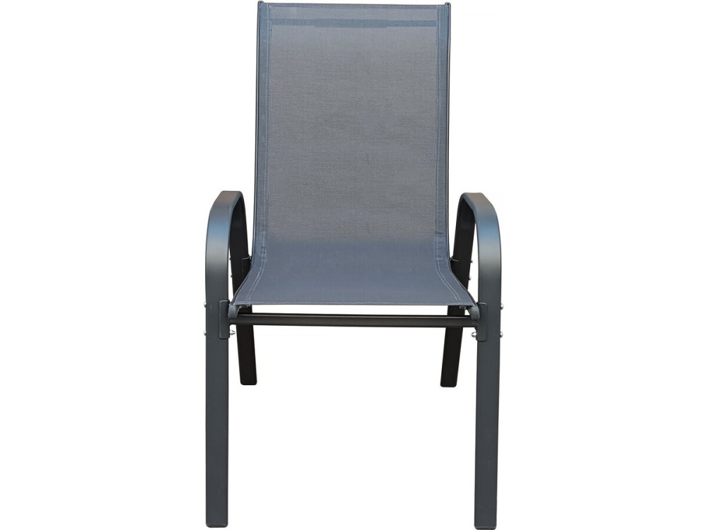 Tuinstoel "Cordoba" stoel fauteuil outdoor textileen - Phoenix - Set 2 stuks - Antraciet