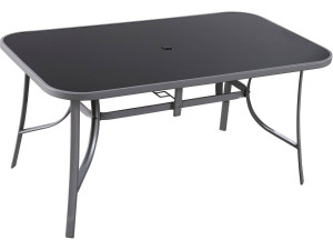 Tuintafel tafel outdoor "Cordoba" - 6 zits - Zilver
