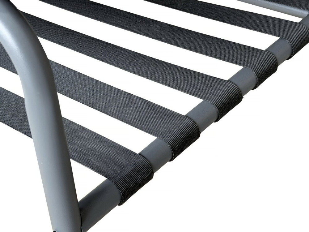Metalen tuinset "Sora" met kussens - 4 zits - Grijs