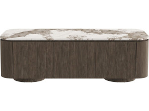 TV-meubel met keramisch blad „Zora“ - 160 cm - Bruin
