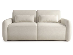 Express-slaapbank "Aurelie" - Matras 18 cm - Slaapbreedte 140 cm - 3-zits - Beige