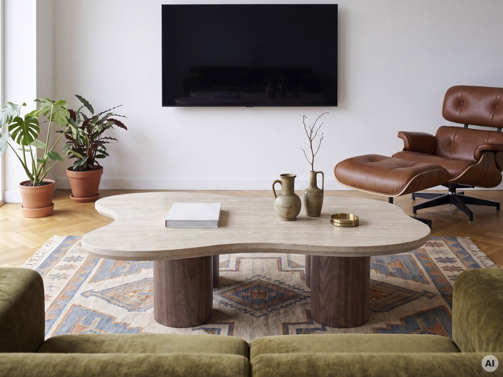 Design houten salontafel "Lya" - 120 cm - Bruin