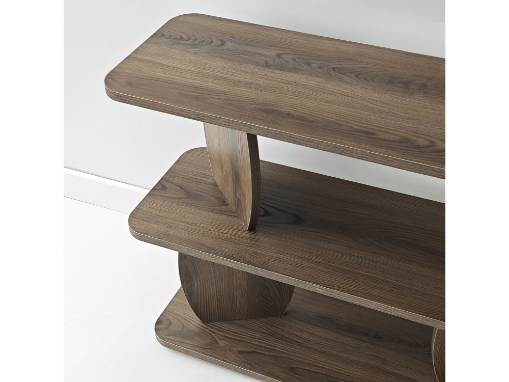 Houten bijzettafel "Armonia" - 90 x 30 x 70 cm - Bruin